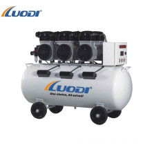 6HP oil-free silent portable piston air compressor